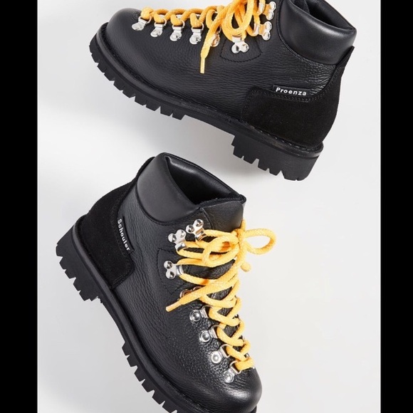 Proenza Schouler Shoes - Proenza Schouler Shearling Hiking Boots Black 37